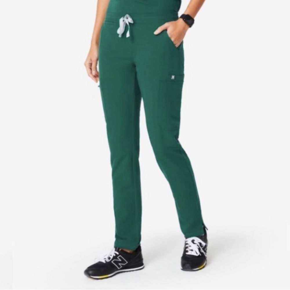 Figs Hunter Green Yola Scrub Pants